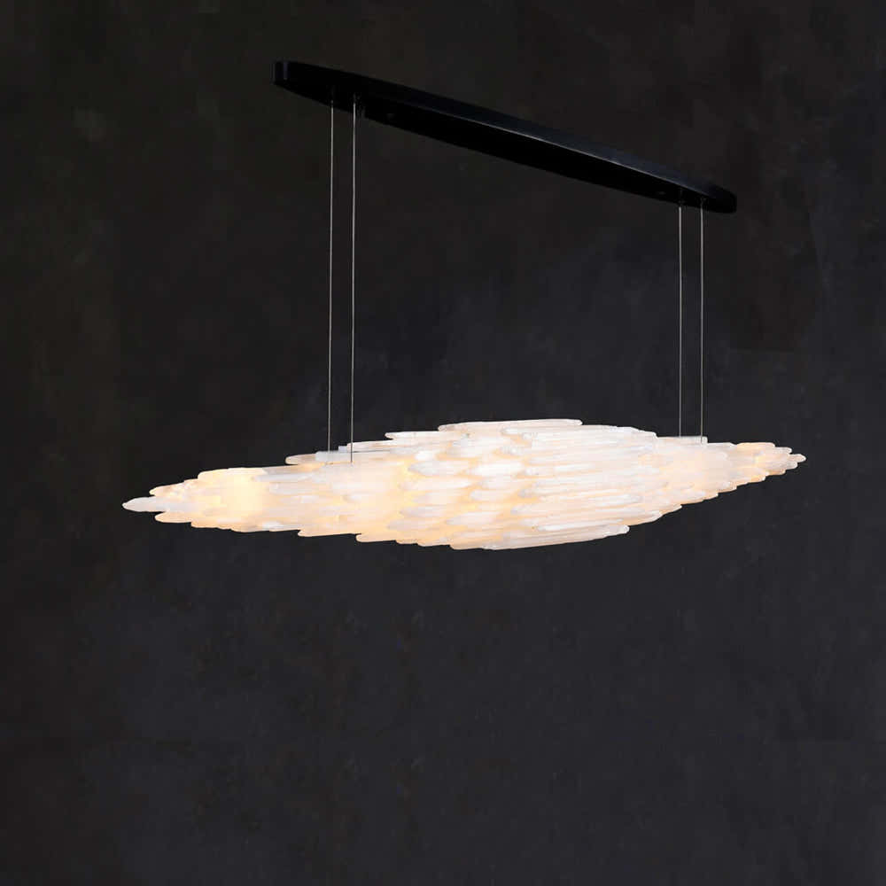 Art Selenite Large Chandelier