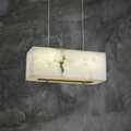 Alabaster Cuboid Dining Room Chandelier