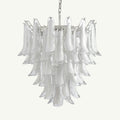 Luna Chandelier White Small Handblown Glass