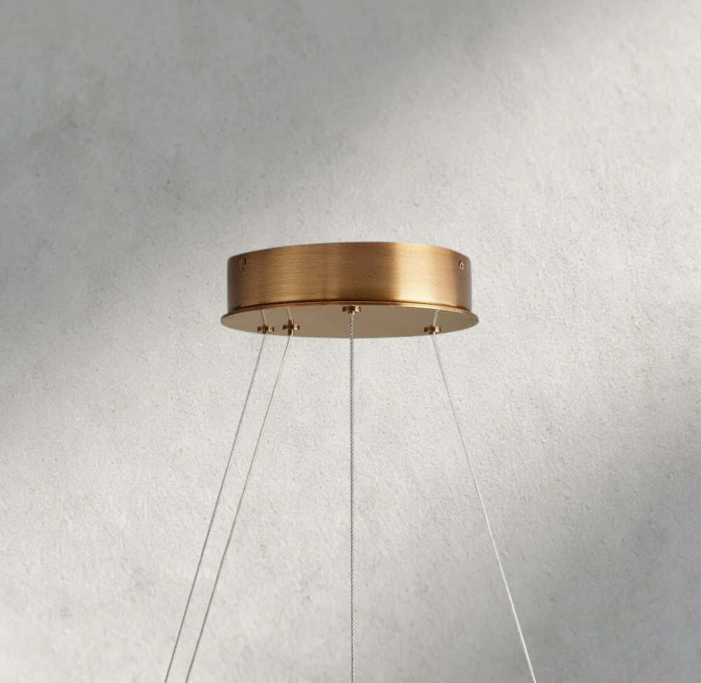 Halima Halo Alabaster Chandelier