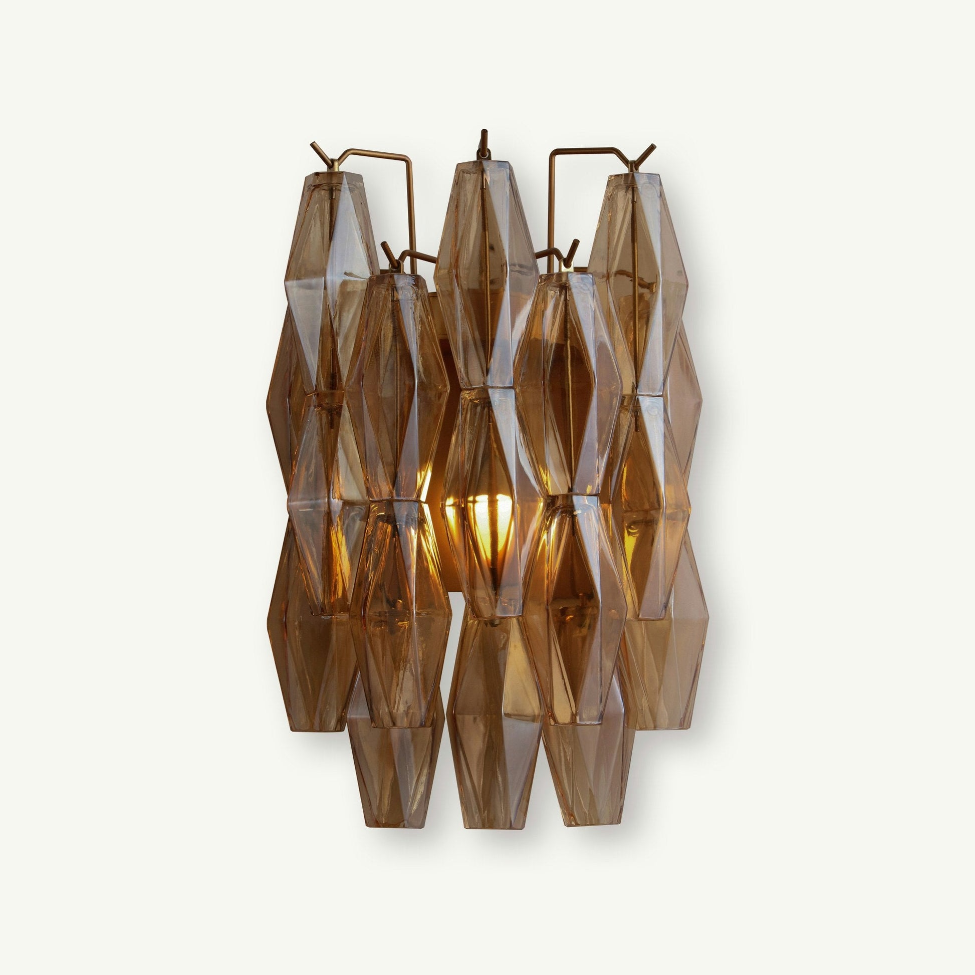 Noma Wall Lamp Amber Handblown Glass