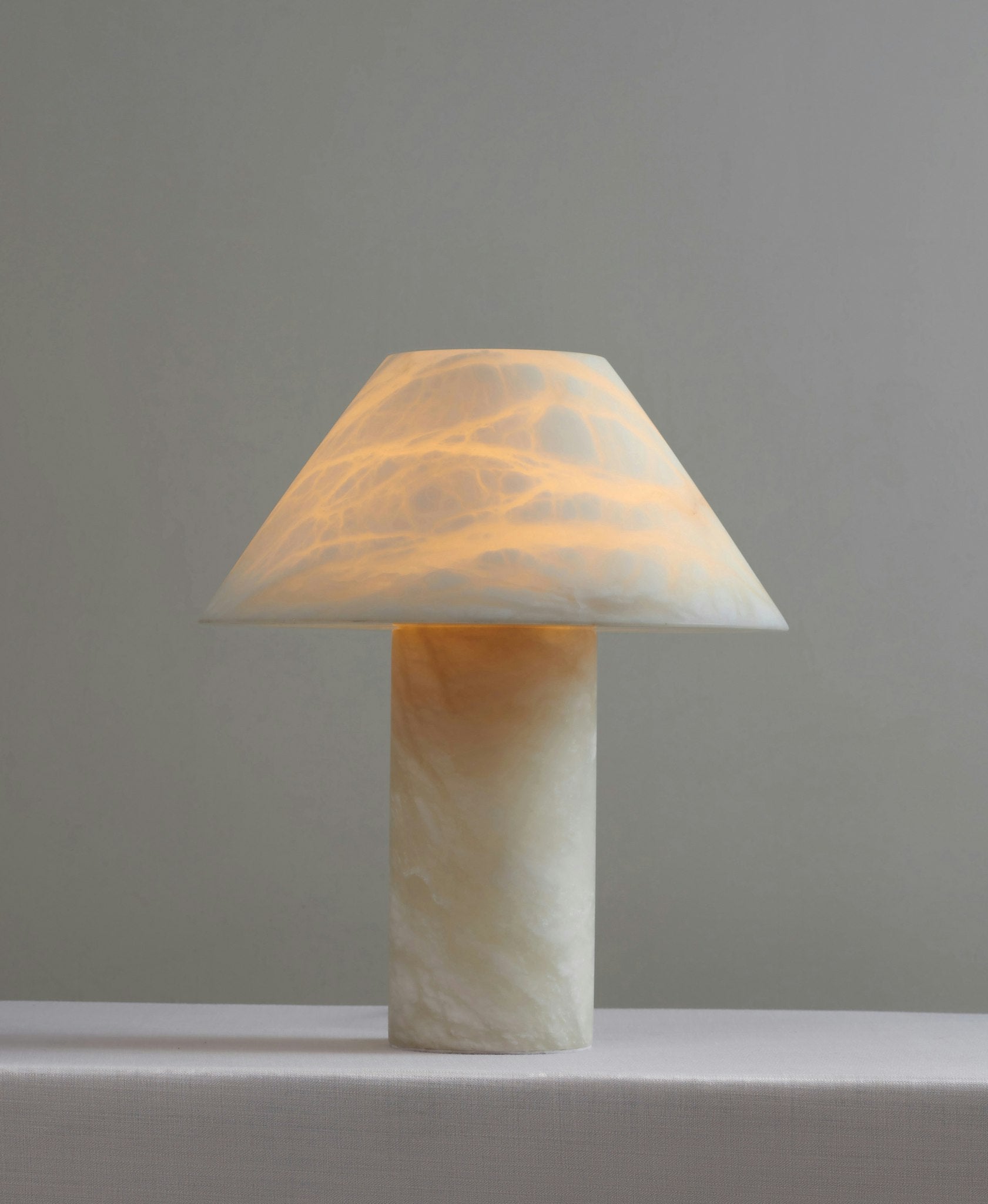 Ella Table Lamp Alabaster