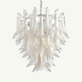 Luna Chandelier White Small Handblown Glass