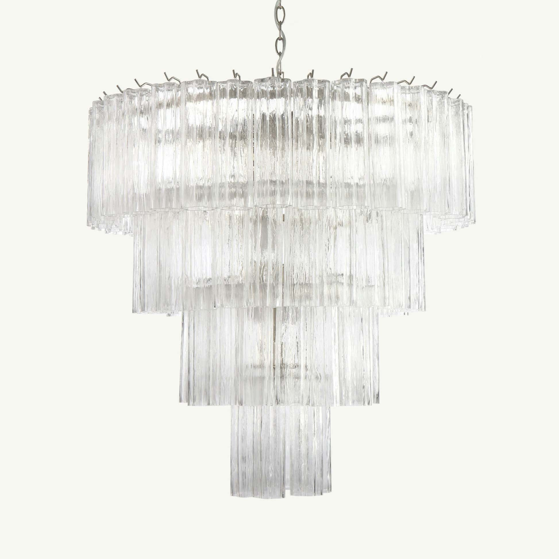 Capri Chandelier 4 Tiers Handblown Glass