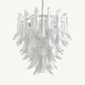 Luna Chandelier White Small Handblown Glass