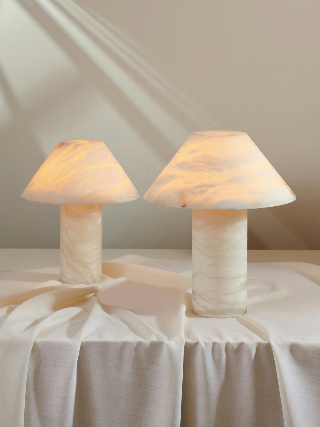 Ella Table Lamp Alabaster