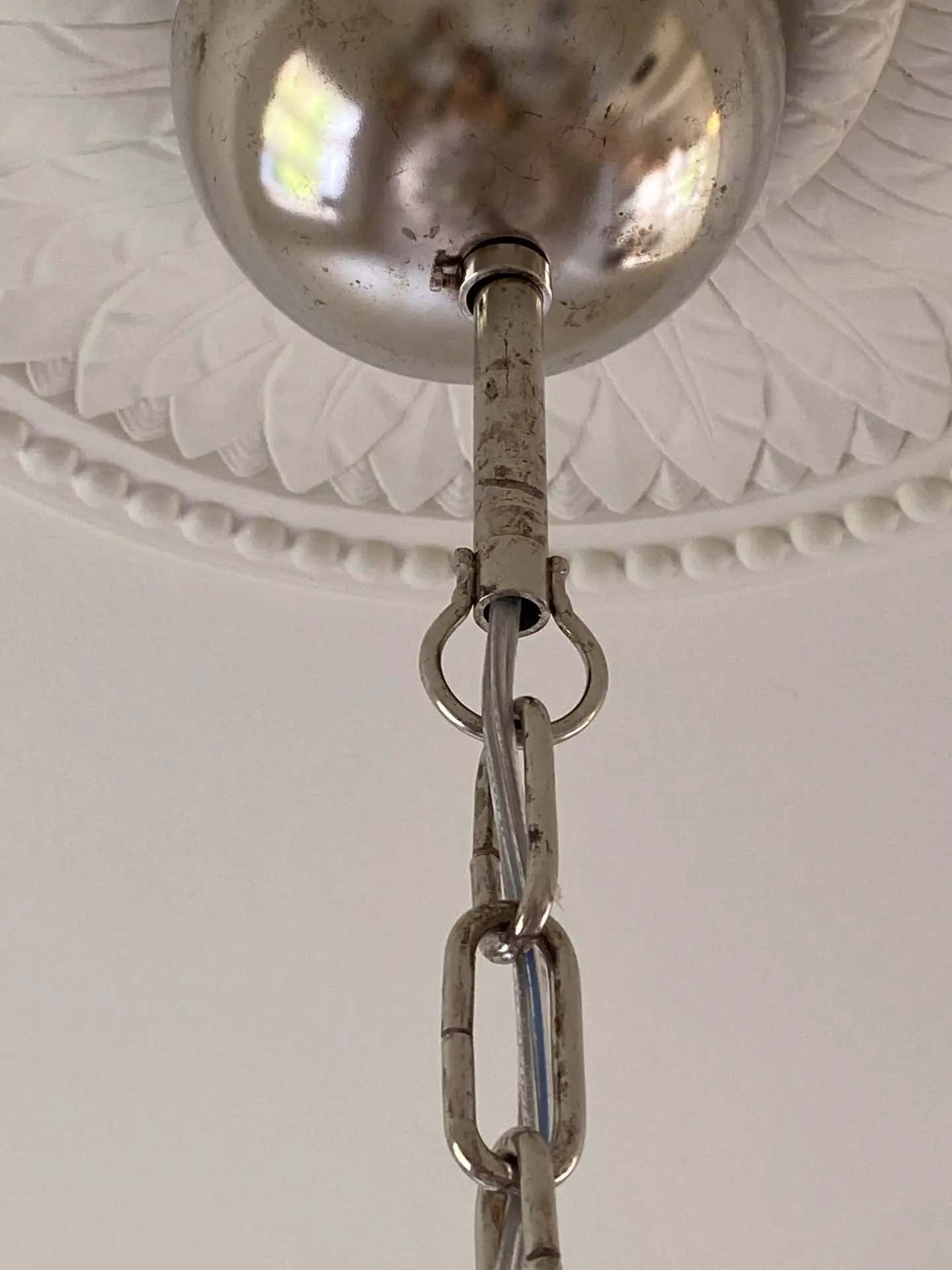 Murano Chandelier – 36 glass leaves – Smoked