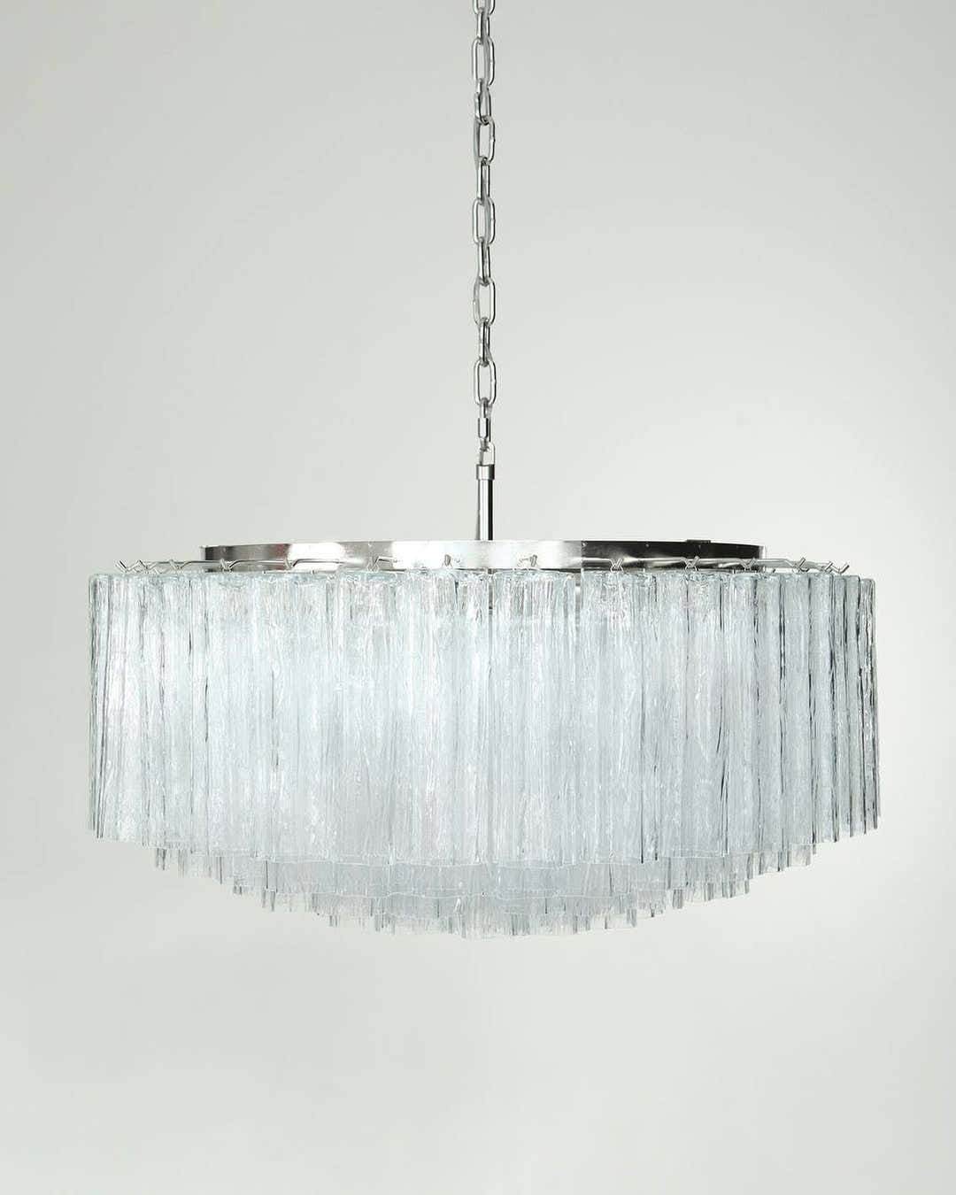Murano Chandelier – 101 Tuber – Textured – Transparent