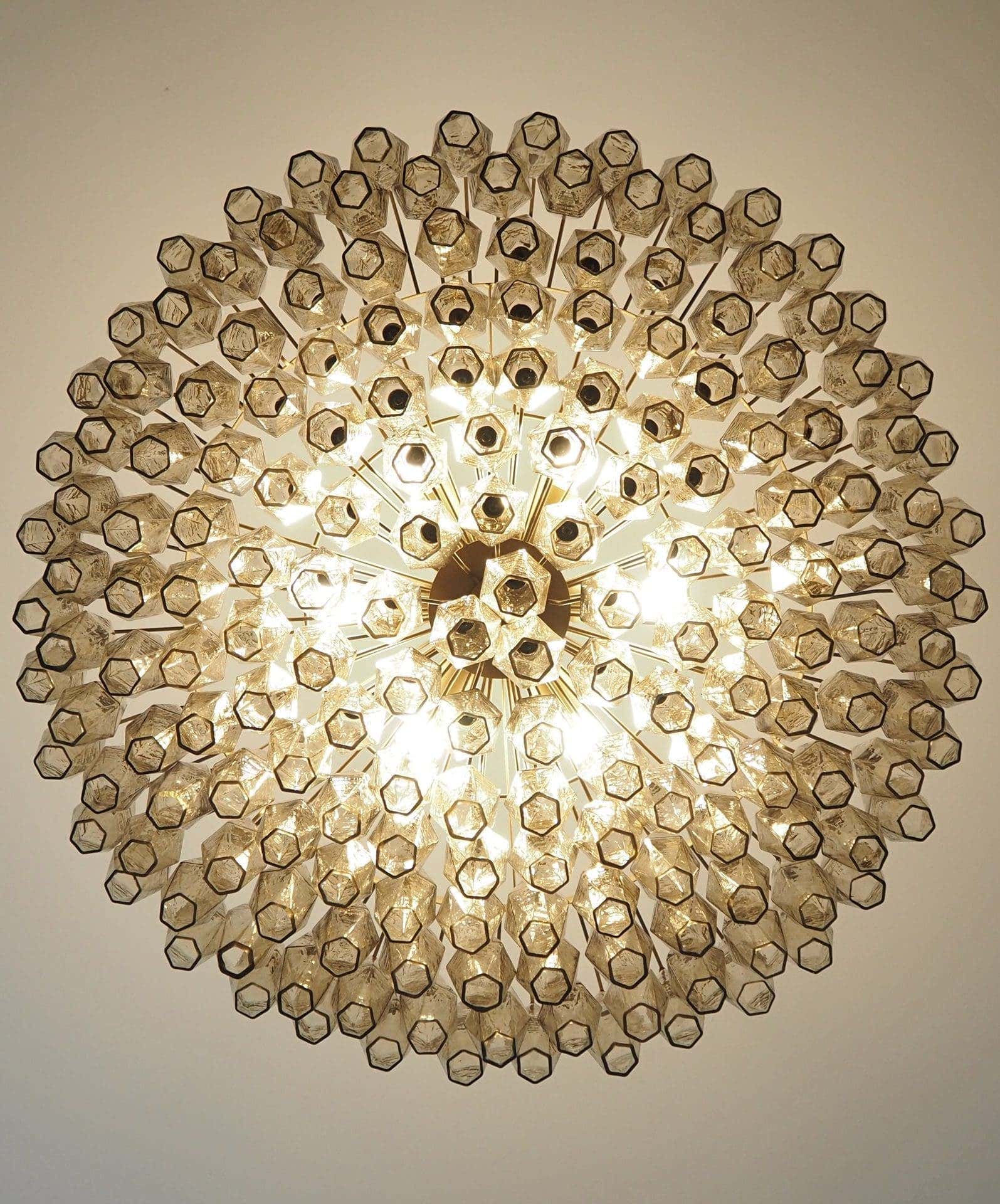 Murano Chandelier – Poliedri – 185 glass