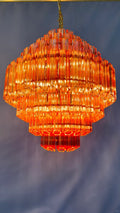 Vittoria S Modern Glass Chandelier - [Gold] 