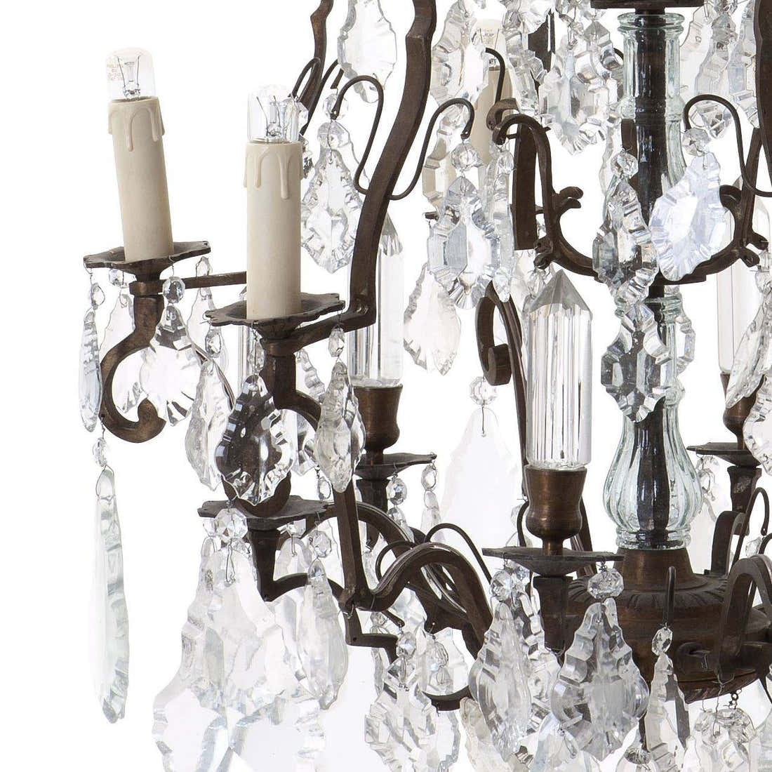 Luster Chateau de Wideville Traditional Brass Chandelier -