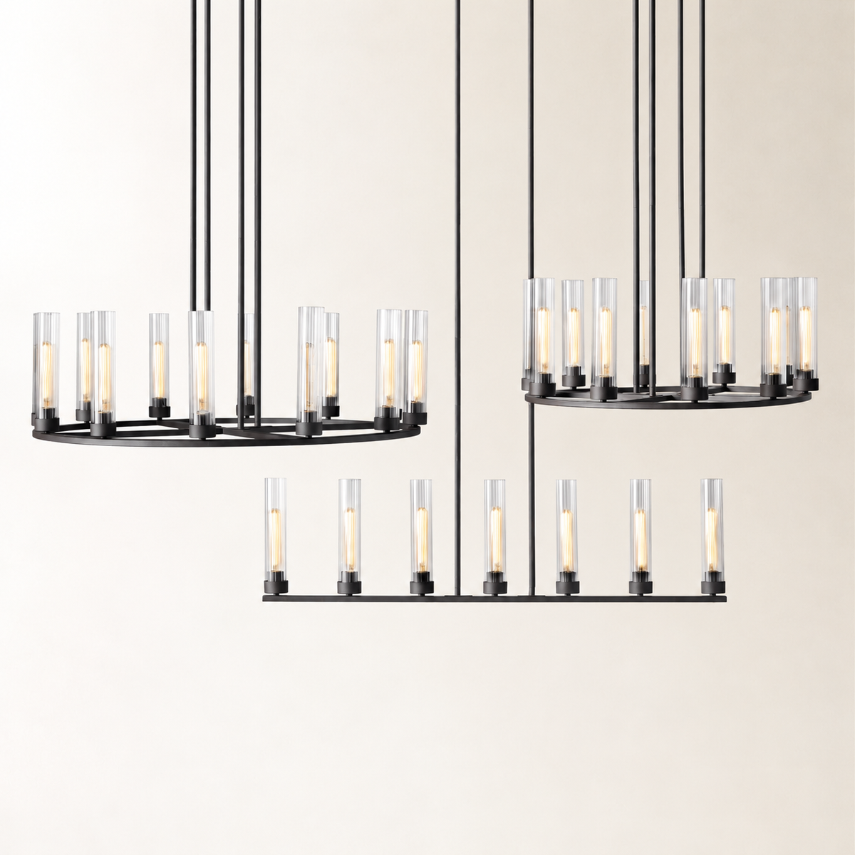 Andreas Round Chandelier 30" 40"D