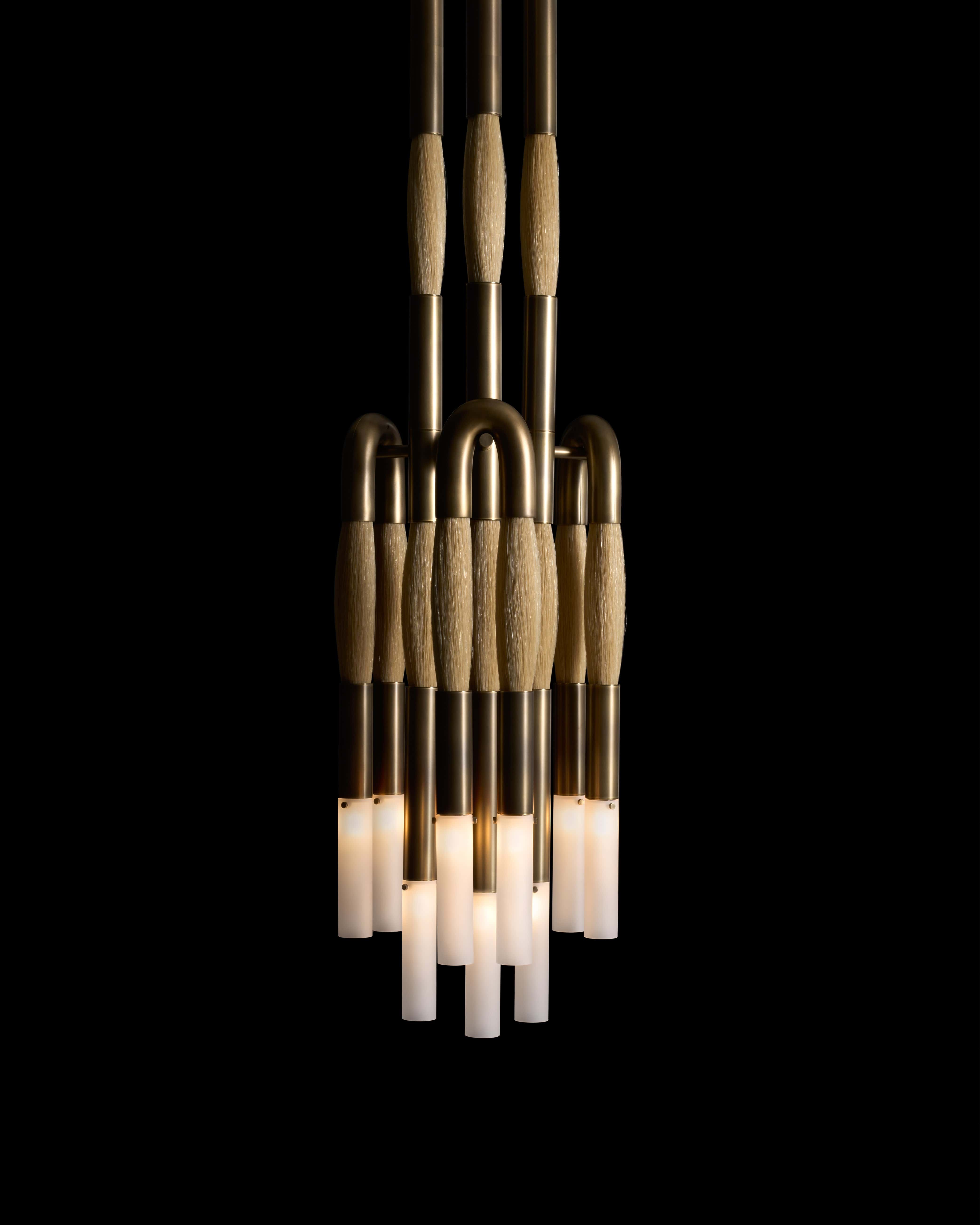Heritage Horsehair 9-Light Pendant