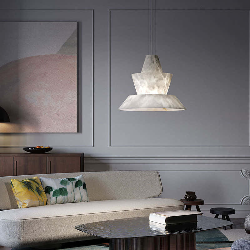 Carol Alabaster Dining Table Pendant Light