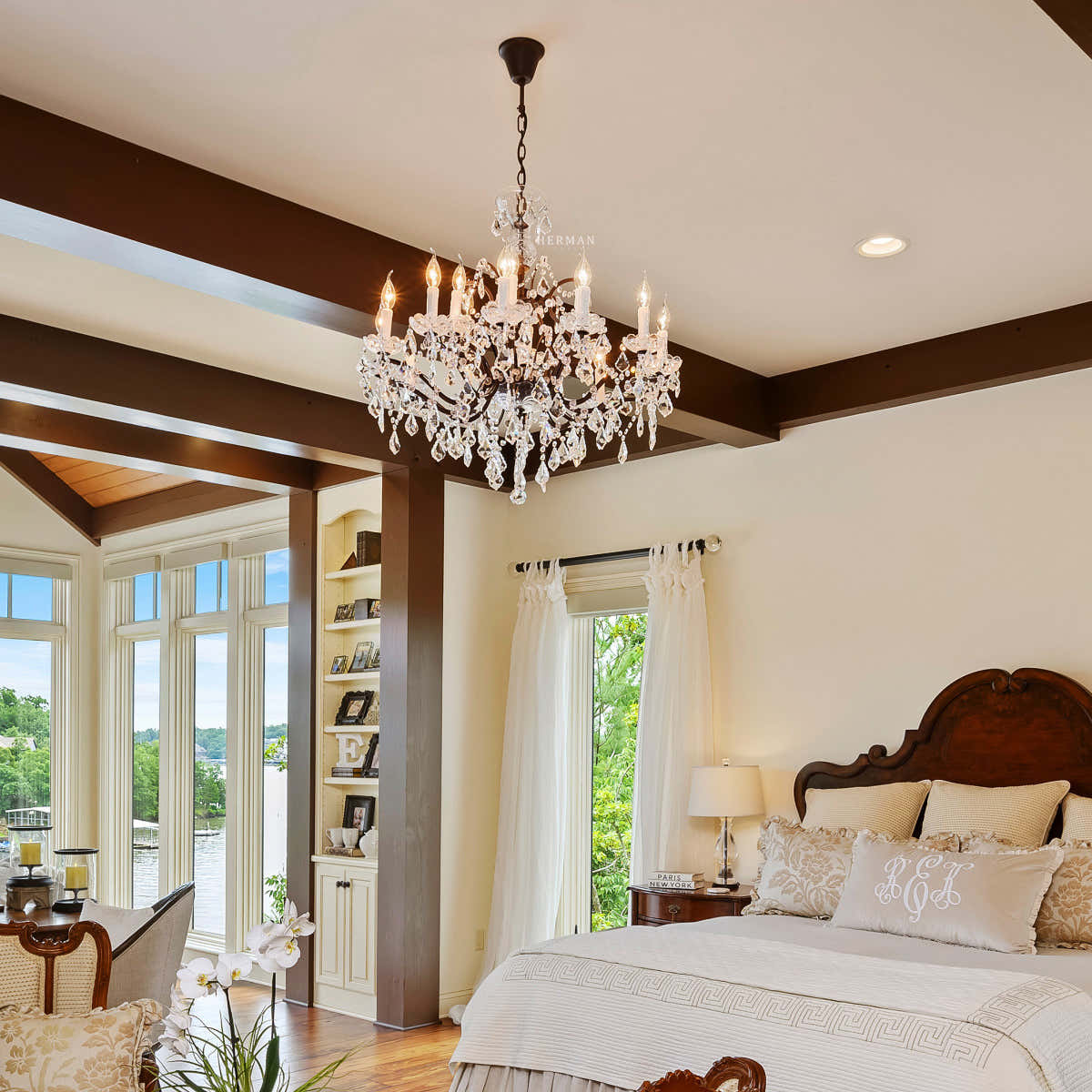 Rocaille Iron & Crystal Chandelier