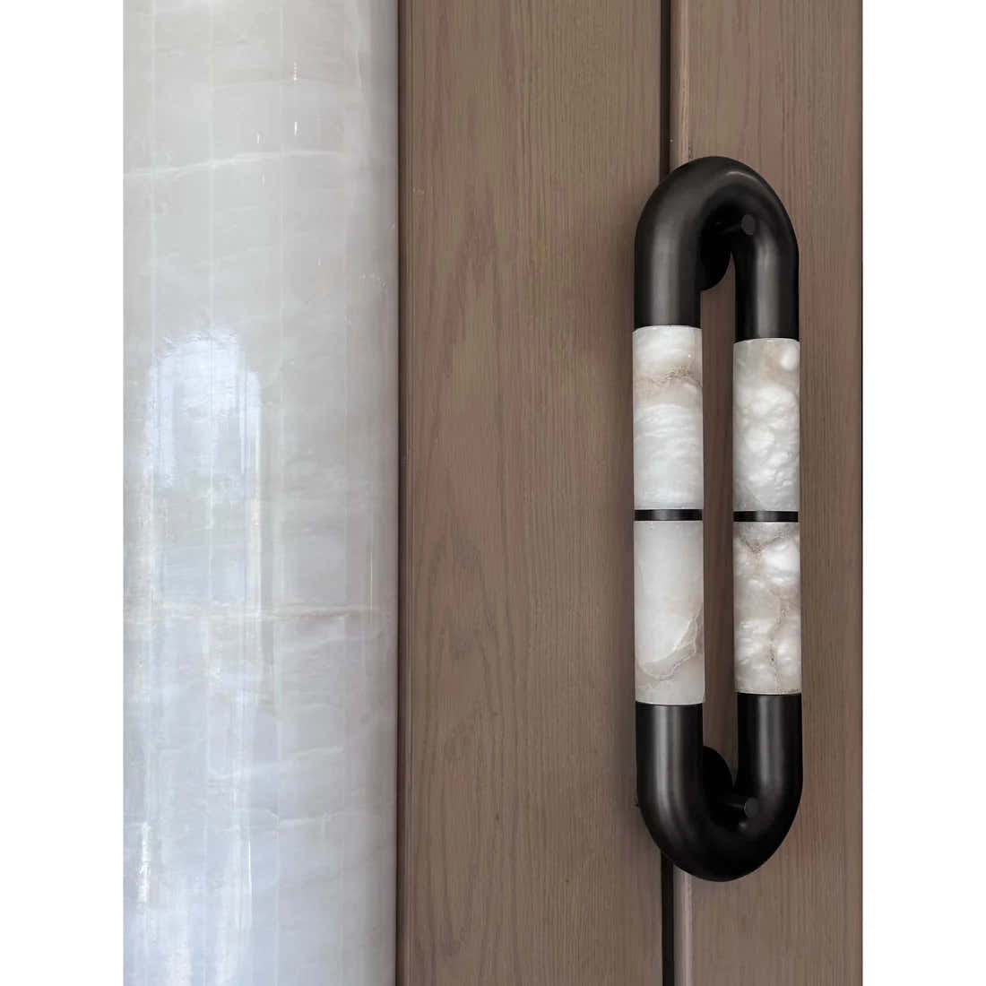 Alabaster Tube Wall Sconce