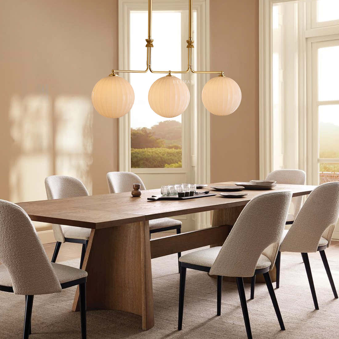 Enzo 60" 3-Light Linear Chandelier