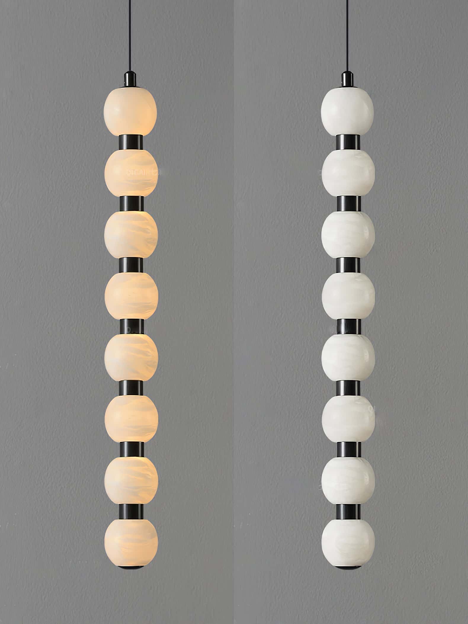 Orbique Alabaster Pendant Lamp