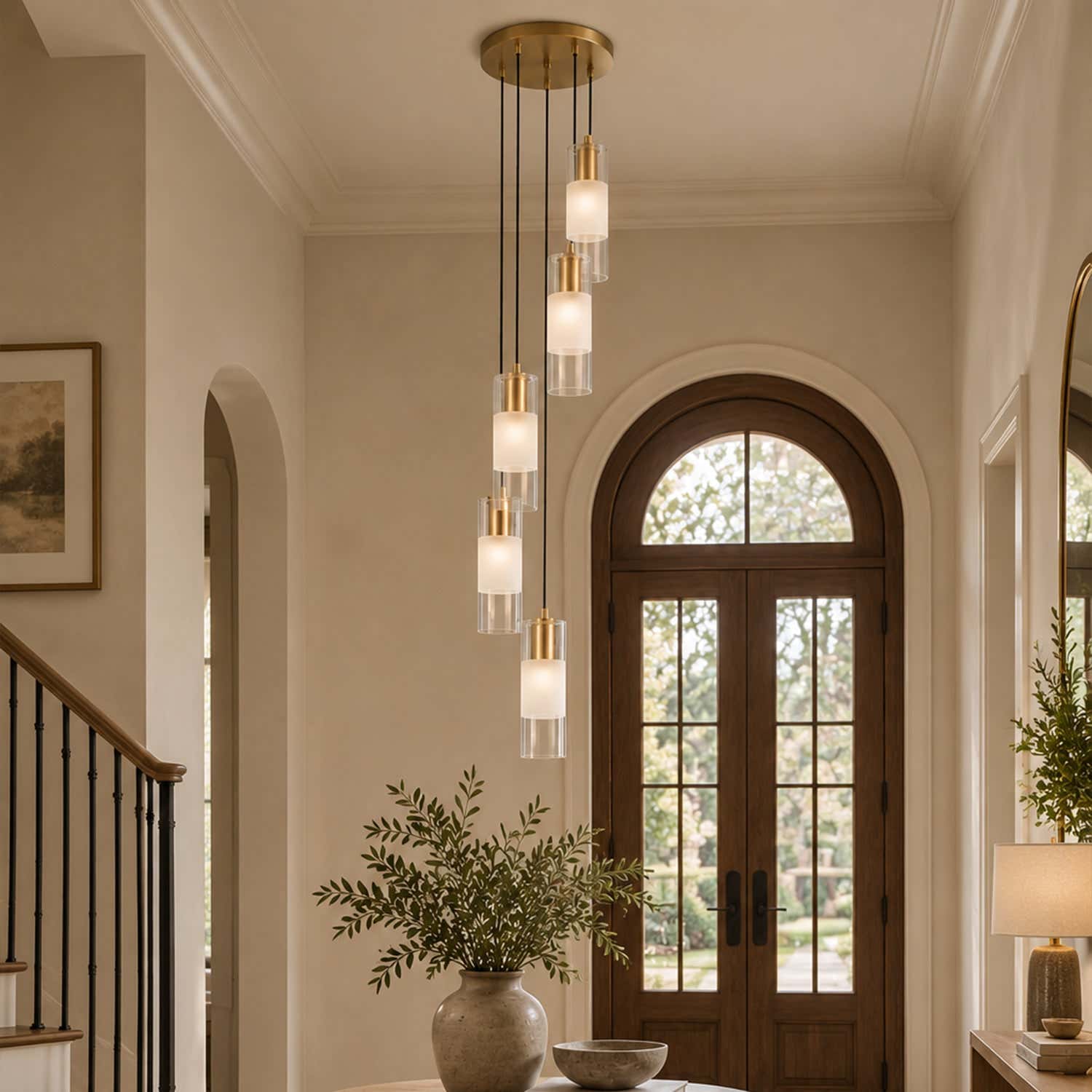 Leton 5 Light 12" Wide Chandelier