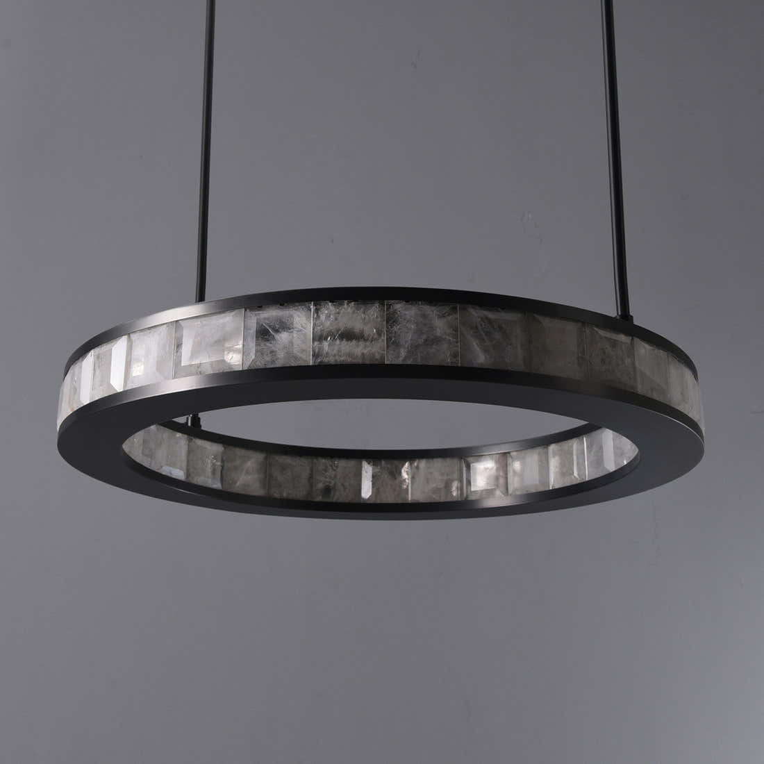 Clayhart-O Rock Crystal Pendant Bronze