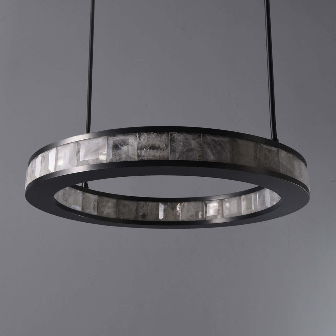 Clayhart-O Rock Crystal Pendant Bronze