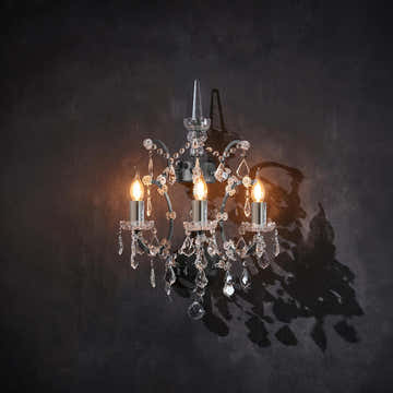 Crystal Sconce Natural