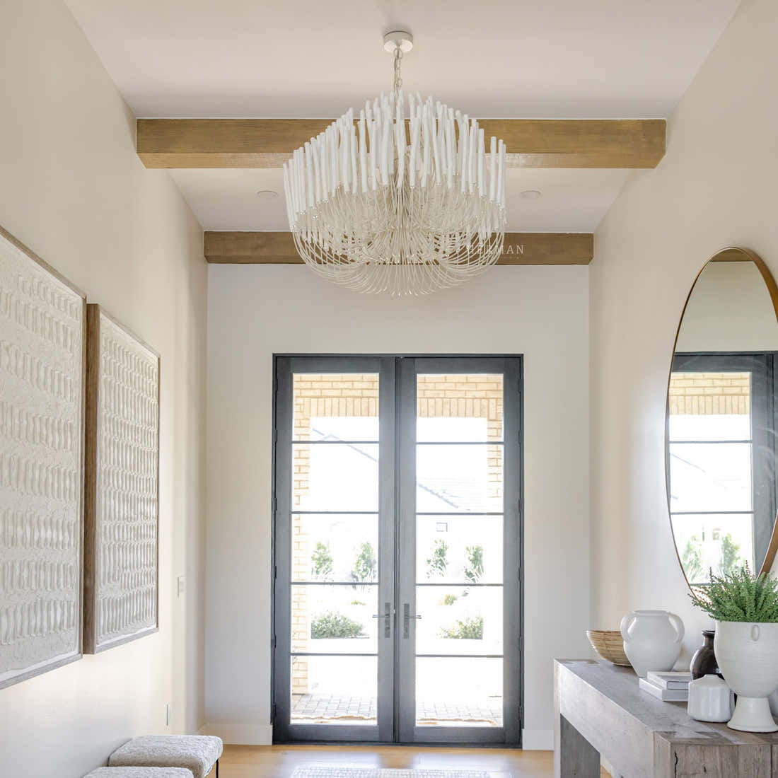 Tilda Alabaster Chandelier  21" 36"