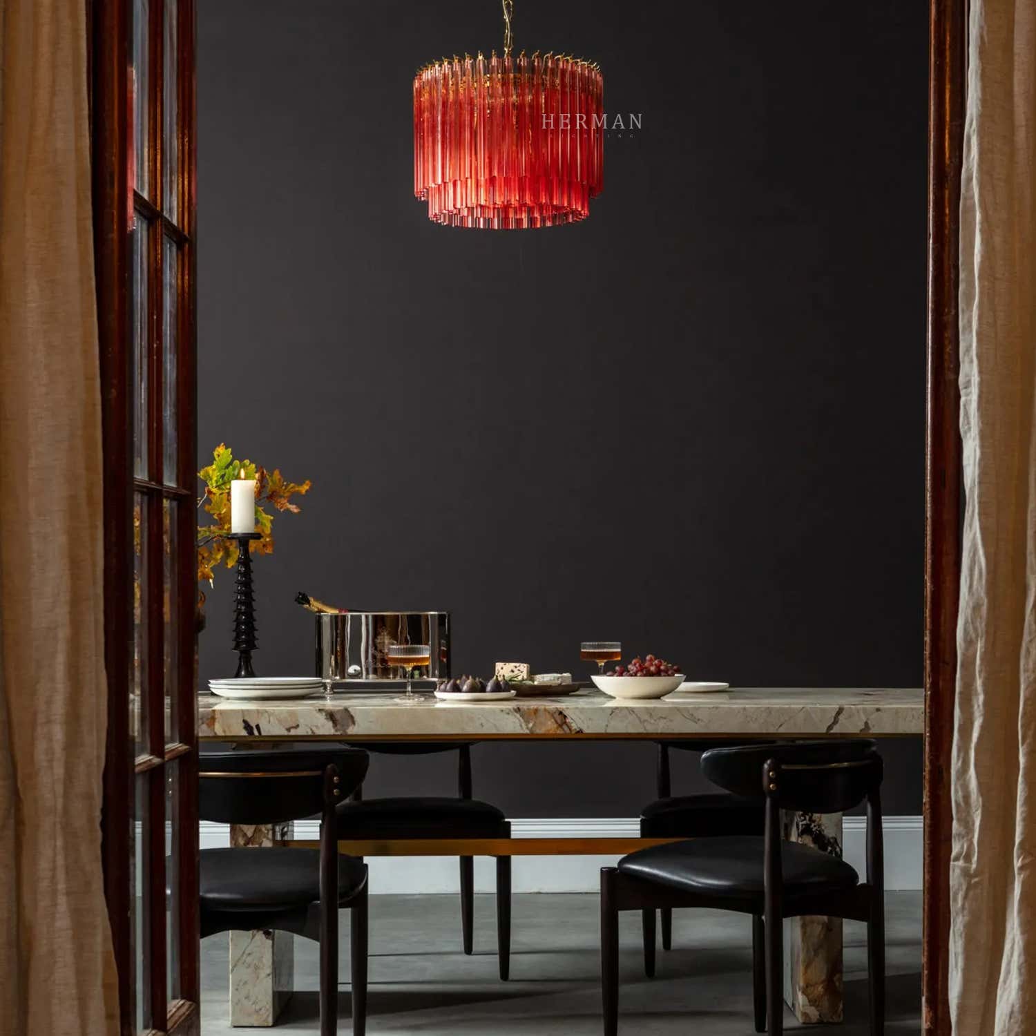 Amaro Drum Chandelier 17.72"
