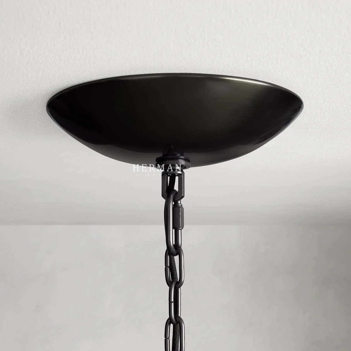 Amor 5-Tier Ghiaccio Glass Pendant Round Chandelier 48"