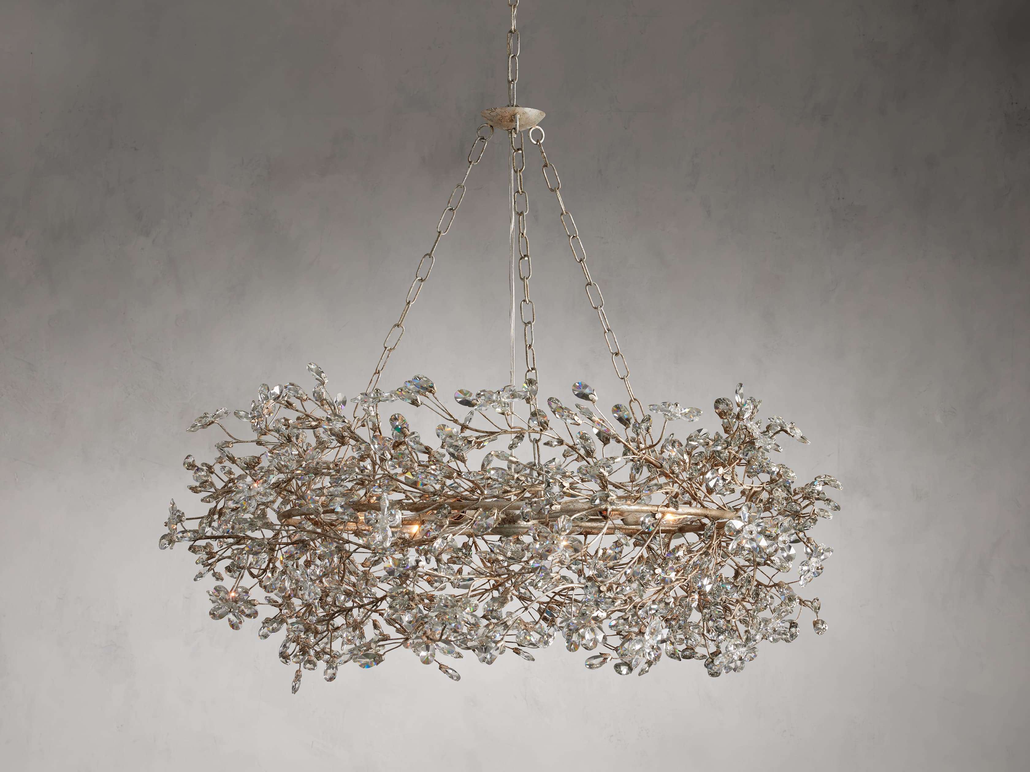 Fiore Crown Chandelier 39" 48" 60"