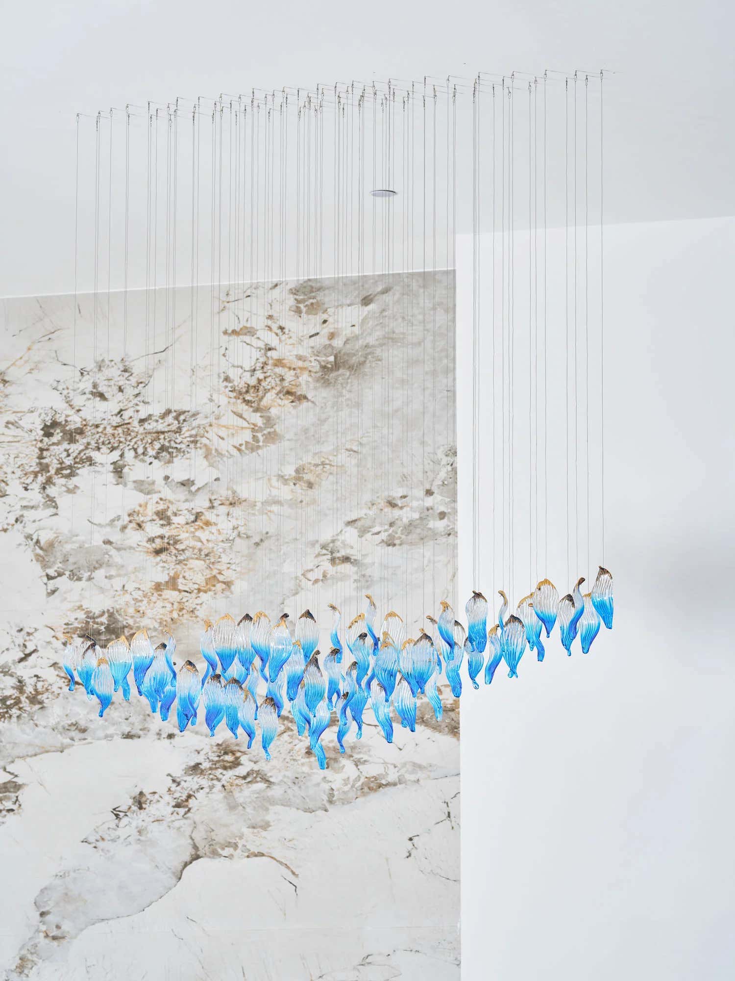 Ocean Drift Blown Glass Customize Chandelier