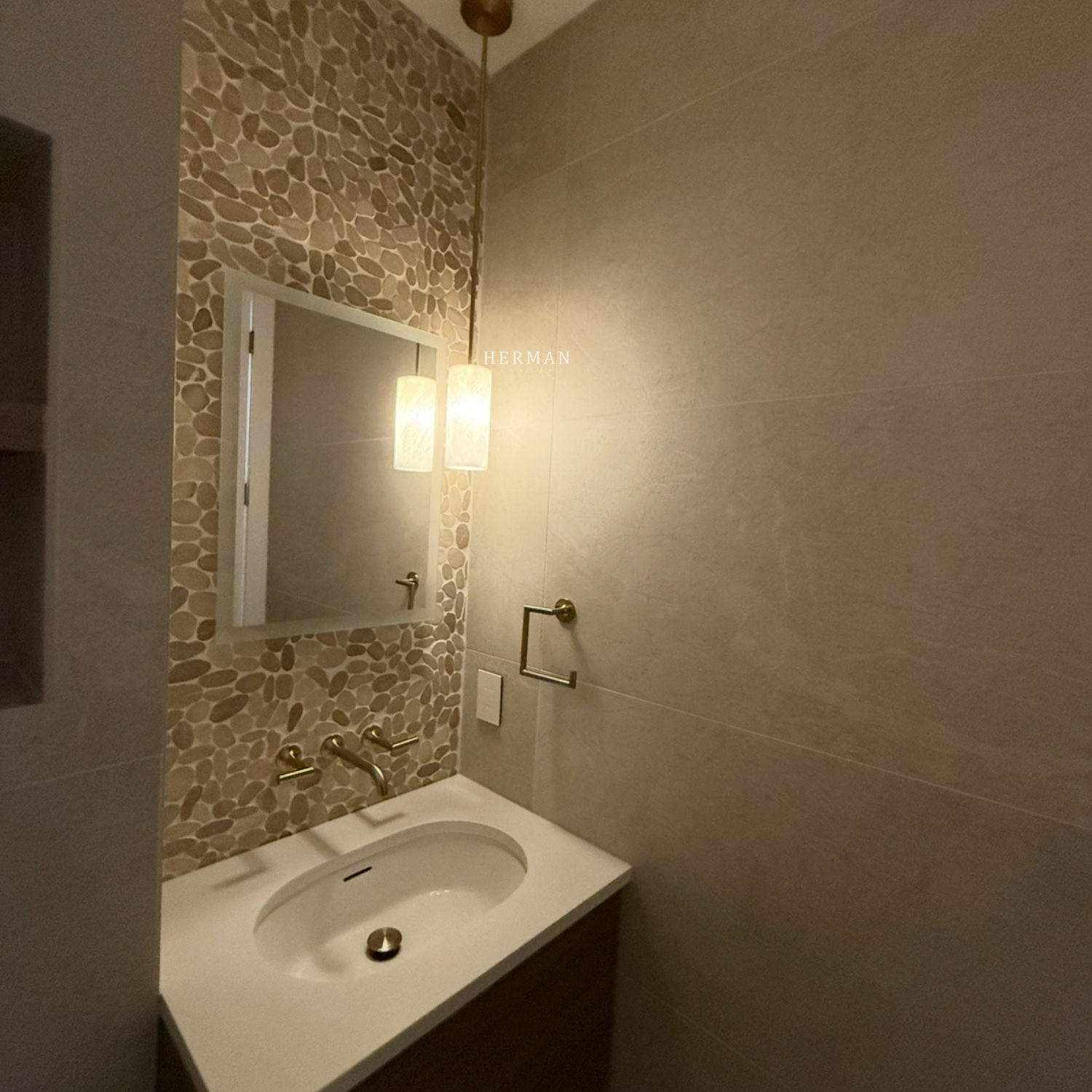 Hand Carved Alabaster Cylinder Pendant Light