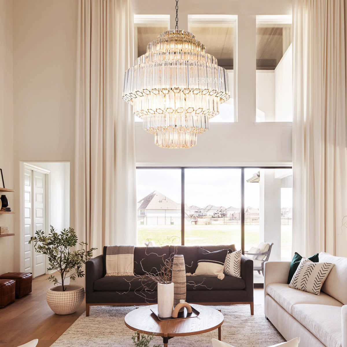 Grande Palermo Murano Chandelier  32.68"