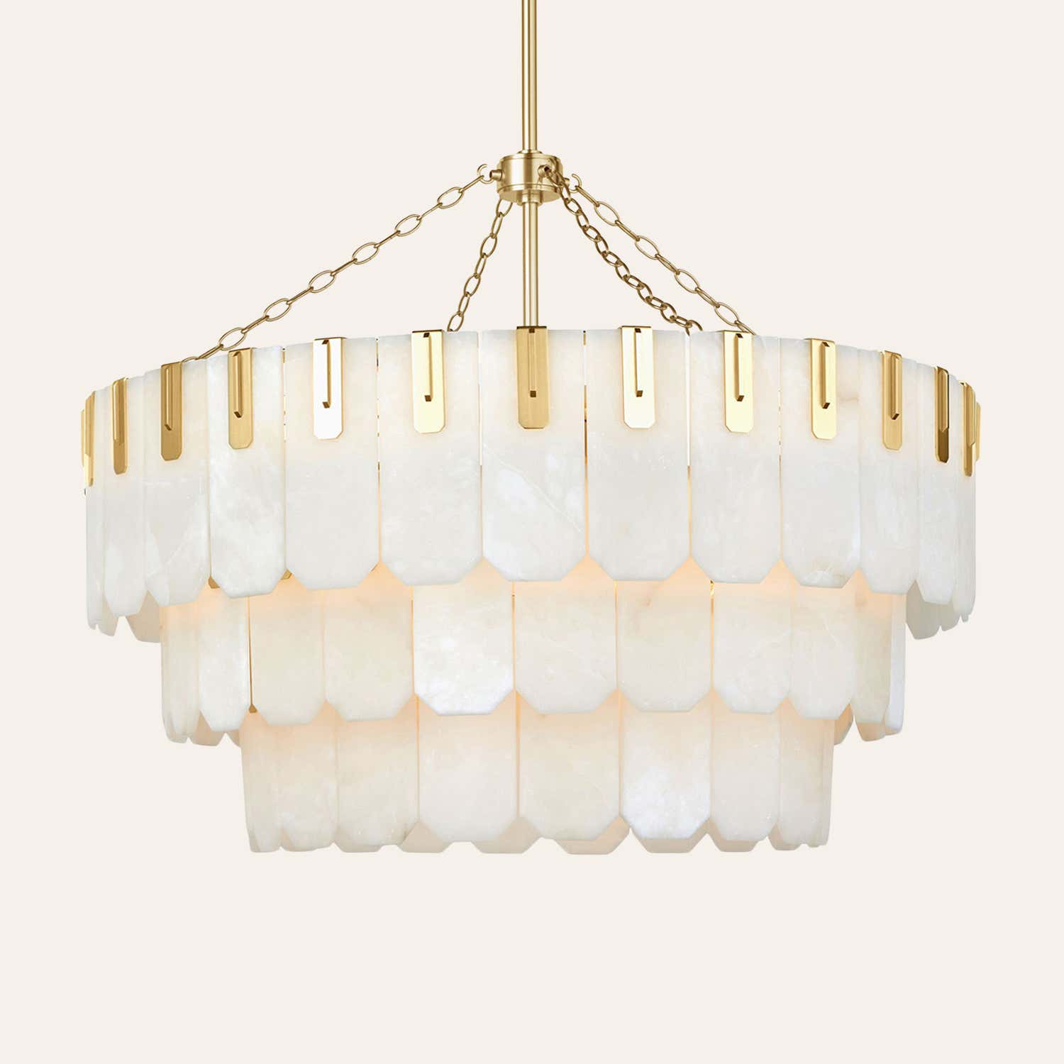 Nadia Alabaster Chandelier 30" 41"