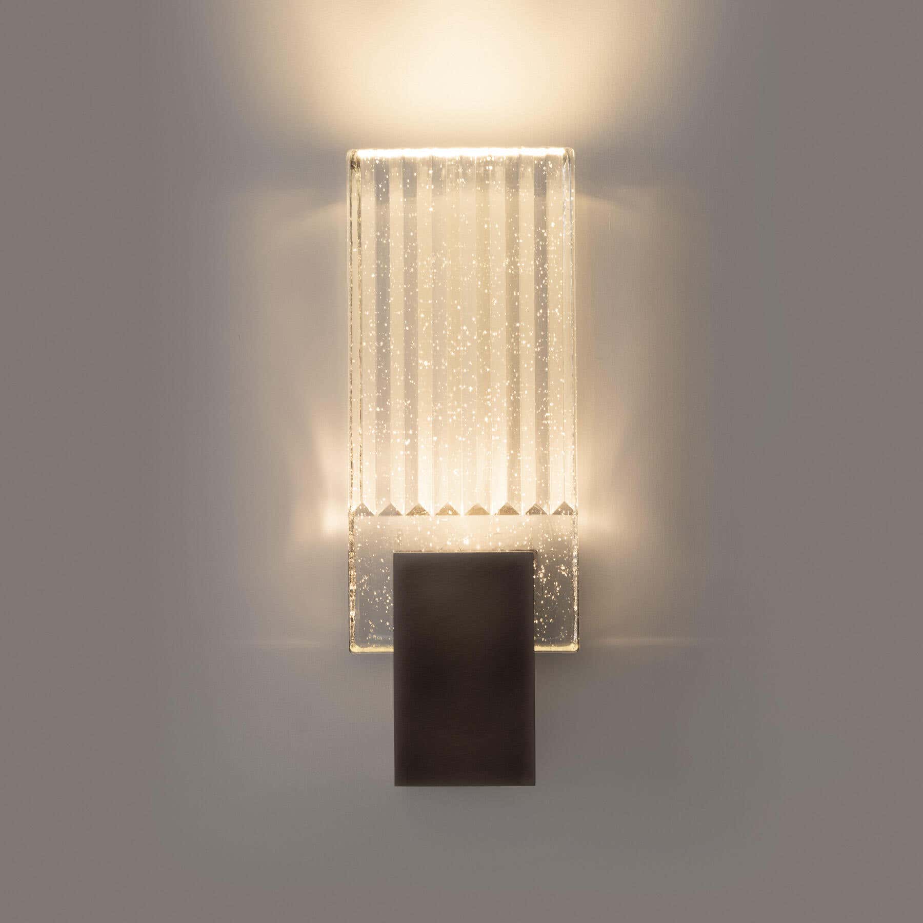 Pleated Glass Sconce