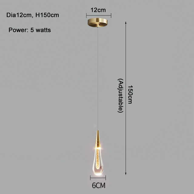 Cadere Water Drop Lighting Fixture