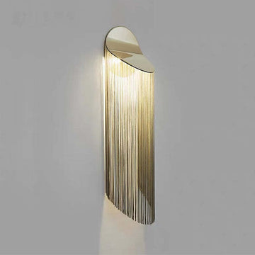 Modern Arcs Chain Tassel Wall Sconce