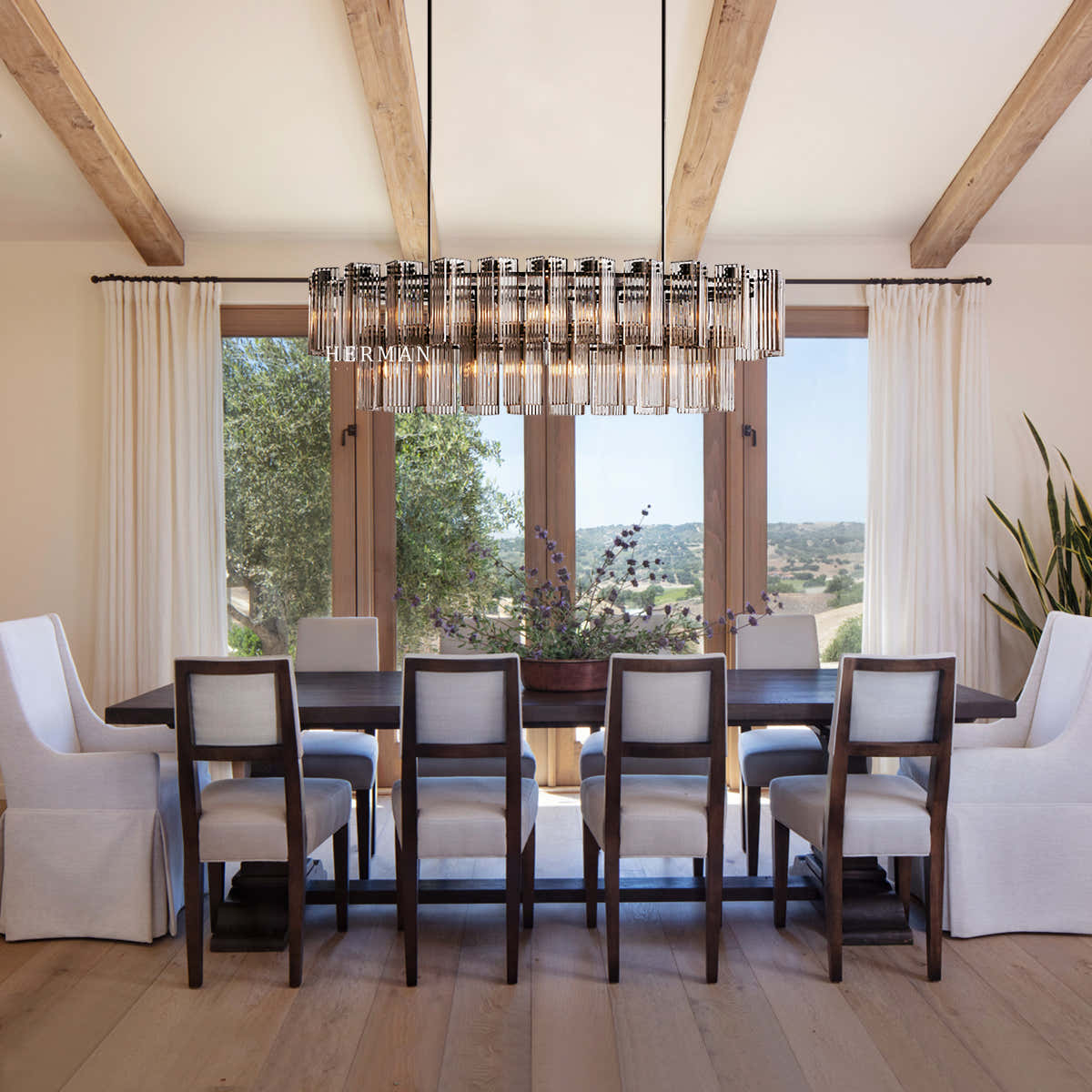 Delsie Oval 72" Chandelier