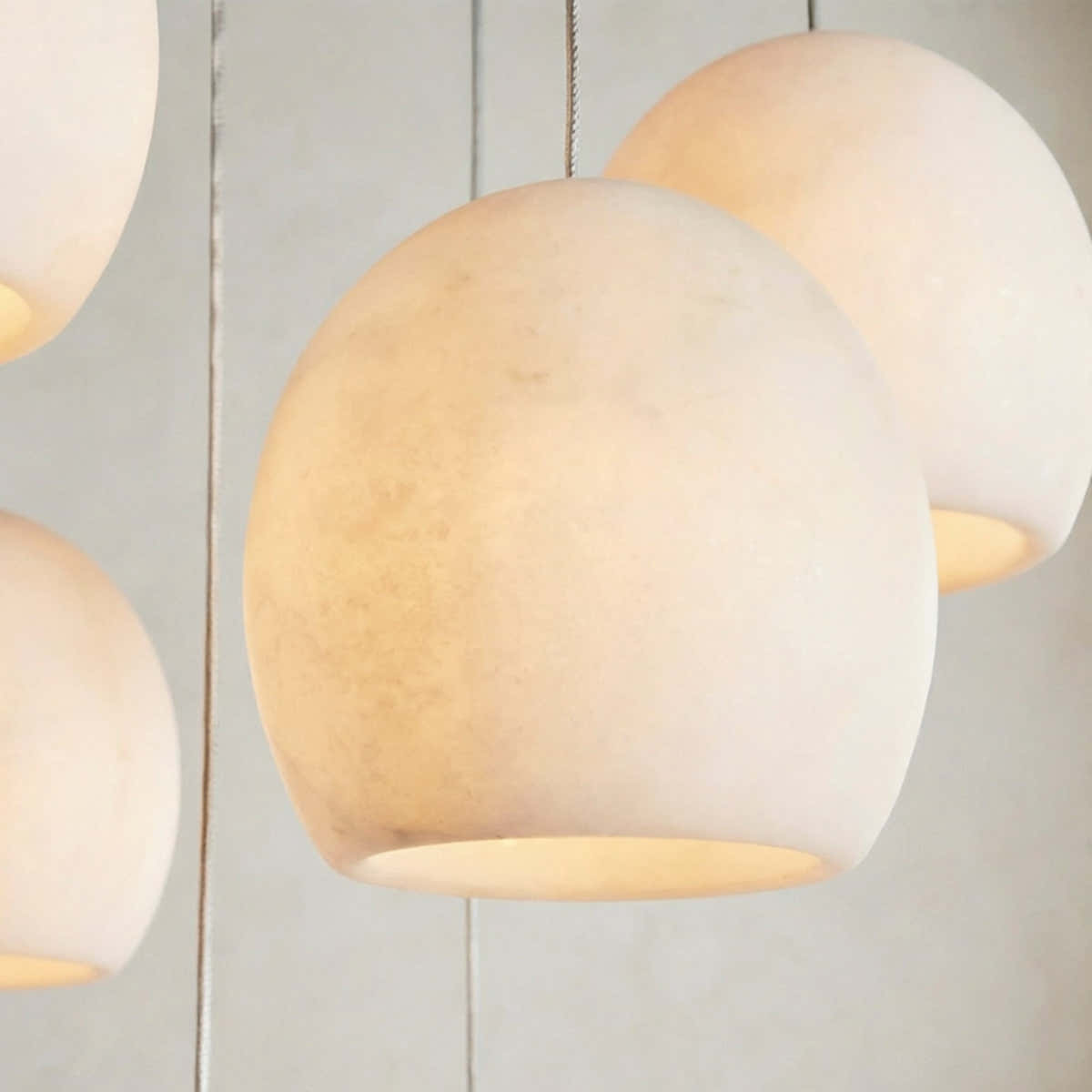 Arica Alabaster Round Chandelier