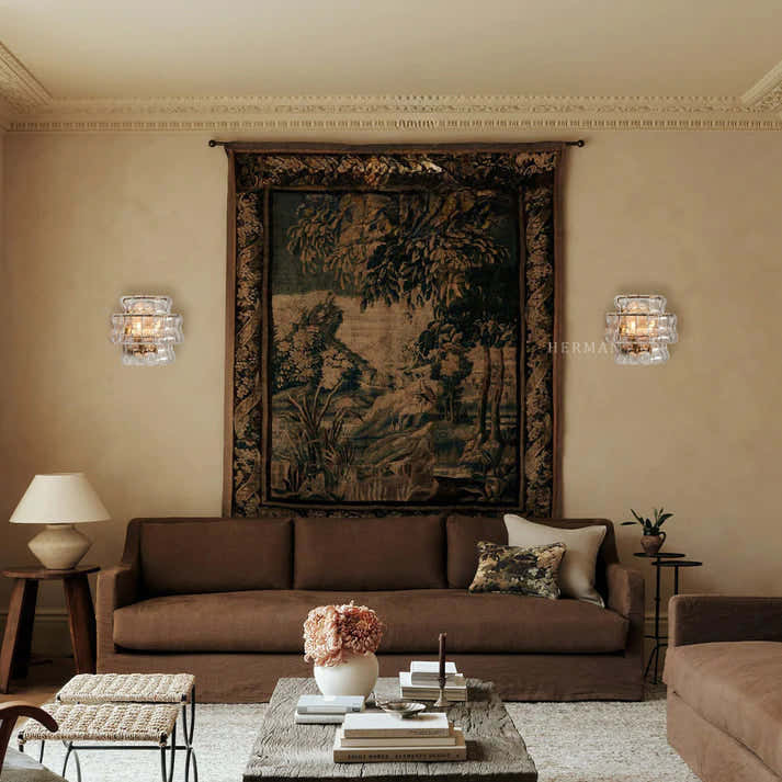 Amor Ghiaccio Glass Wall Sconce 12"