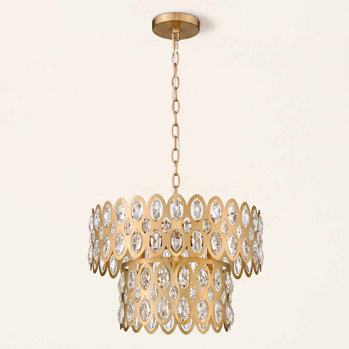 Deeley 5 Light 16" Wide Crystal Pendant