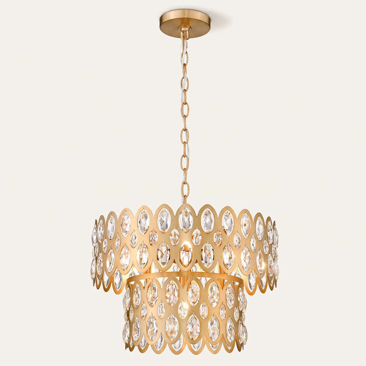 Deeley 5 Light 16" Wide Crystal Pendant