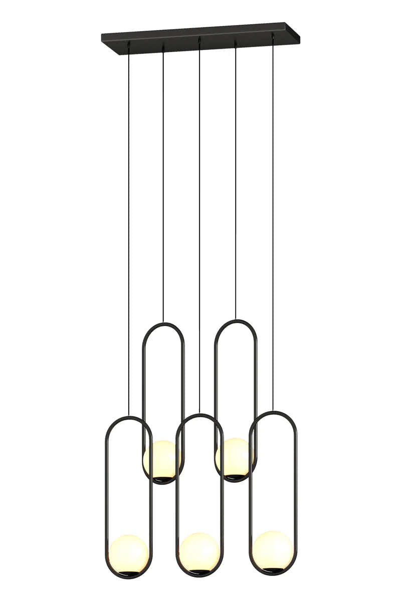 Luminous Modern LED Opal Glass Chandelier