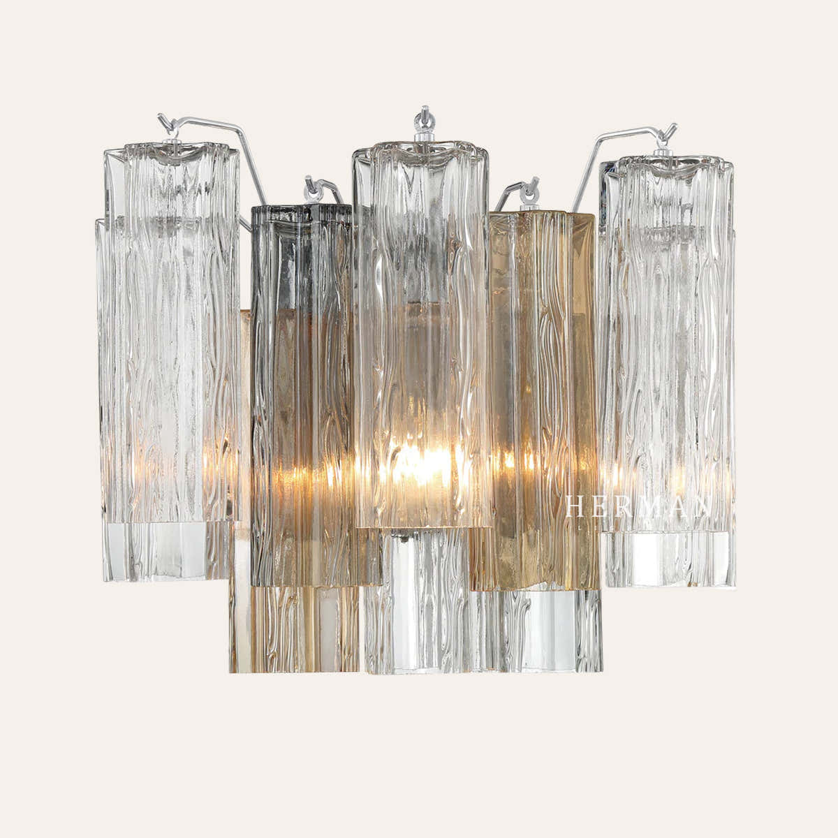 Addis Murano Glass Wall Light 14''W