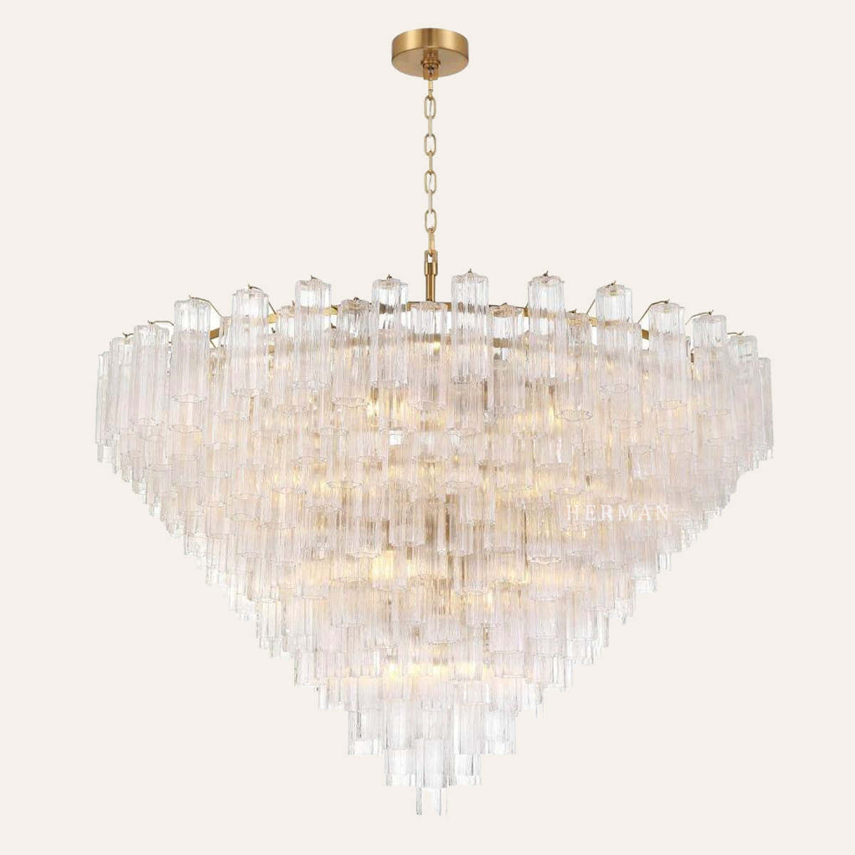 Addis Murano Glass 40 Light Chandelier 62" W