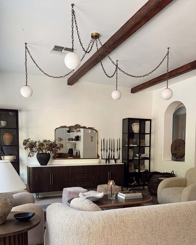 Alabaster Globe Swag Pendants Indoor Lighting with Brass/Black Chain in adjustable