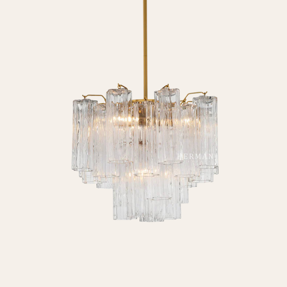 Addis Murano Glass Chandelier 17.8" 19.8" 22" 26.8" 32''D