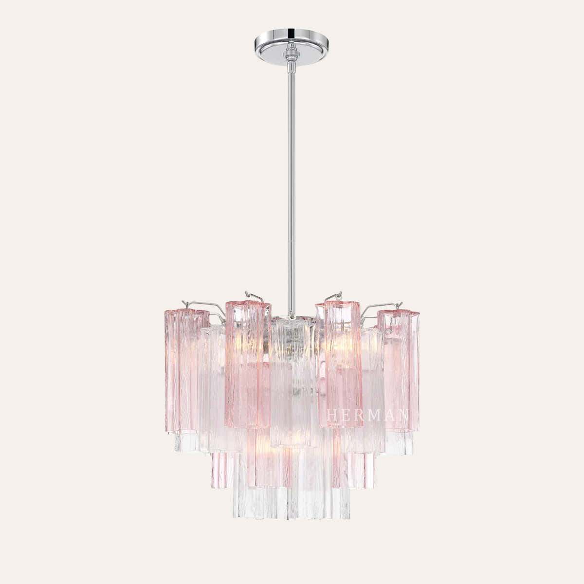 Addis Murano Glass Chandelier 17.8" 19.8" 22" 26.8" 32''D