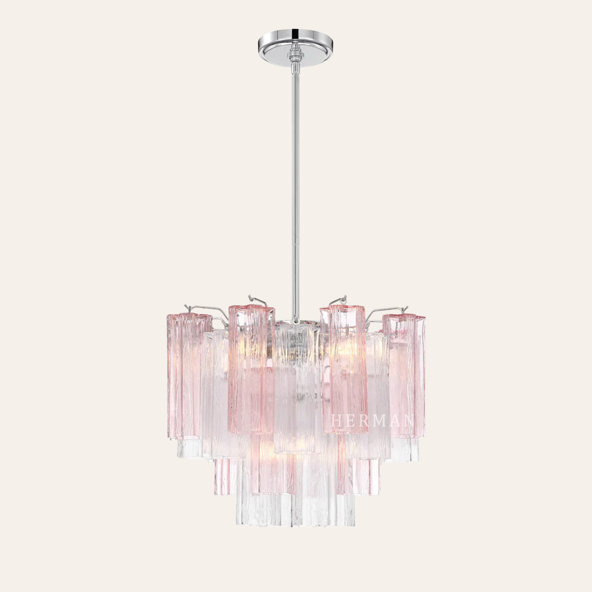 Addis Murano Glass Chandelier 17.8" 19.8" 22" 26.8" 32''D