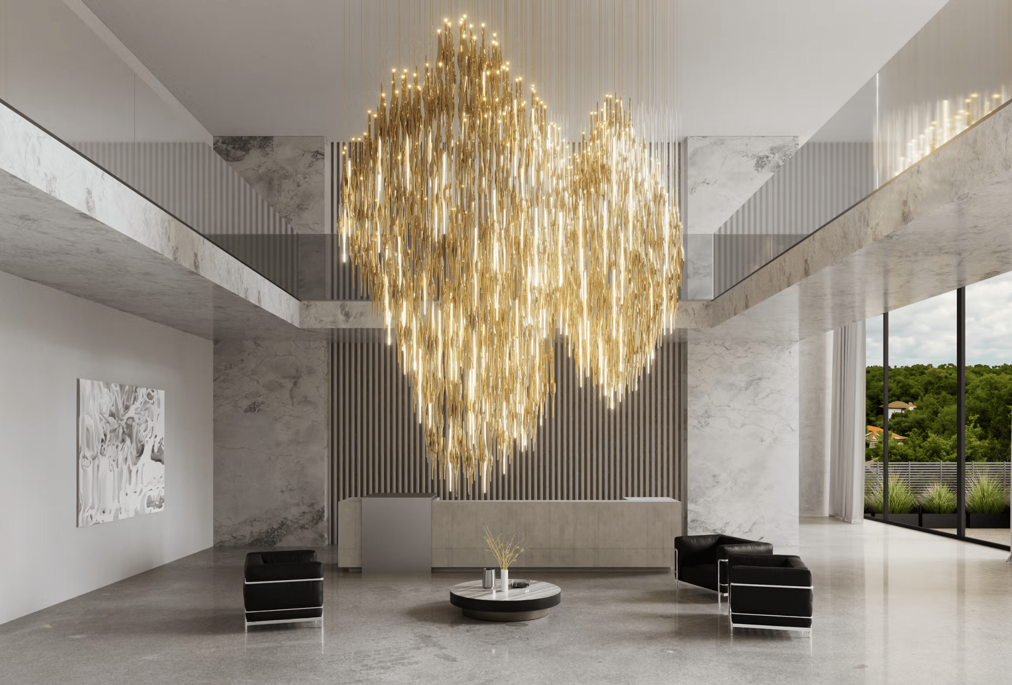 Vitara Glass Drop Customize Chandelier